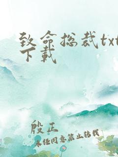 致命总裁txt下载