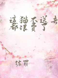 这猫不送去清北都浪费了