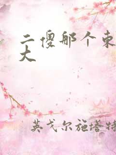 二傻那个东西真大