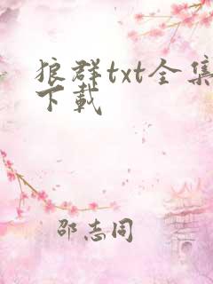 狼群txt全集下载