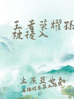 王者荣耀孙尚香被后入