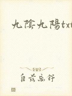 九阴九阳txt