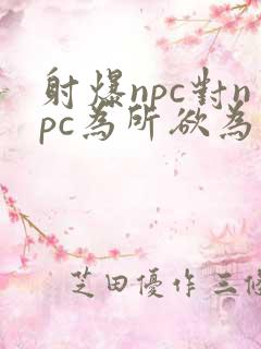 射爆npc对npc为所欲为的世界