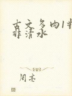 古文多肉1对n非清水