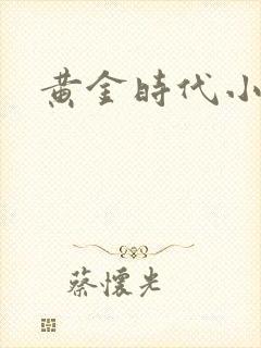 黄金时代小说