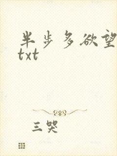 半步多欲望传说txt