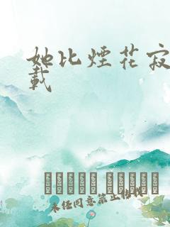 她比烟花寂寞下载