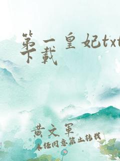 第一皇妃txt下载