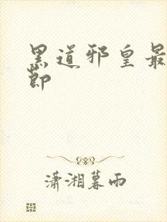 黑道邪皇最新章节