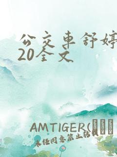 公交车舒婷1一20全文