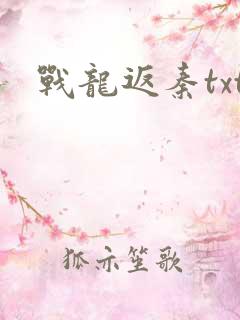 战龙返秦txt