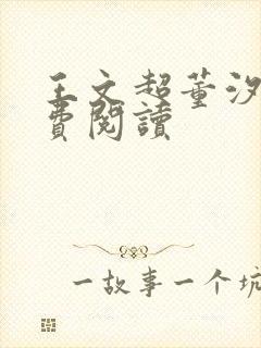 王文超董汐瑜免费阅读