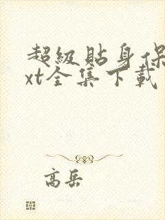 超级贴身保镖txt全集下载