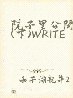 院子里公开惩戒(下)WRITE