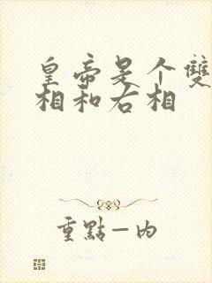 皇帝是个双被左相和右相