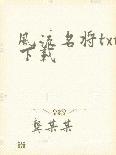 风流名将txt下载
