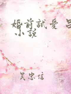 婚前试爱 吕颜 小说