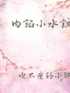 肉馅小水饺小说