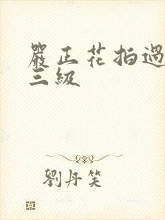 严正花拍过什么三级