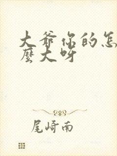 大爷你的怎么这么大呀