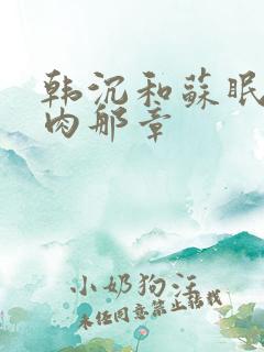 韩沉和苏眠的肉肉那章