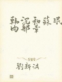 韩沉和苏眠的肉肉那章