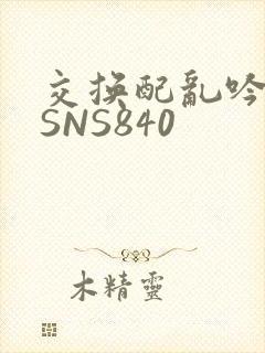 交换配乱吟粗大SNS840