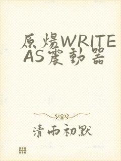 原炀WRITE AS震动器