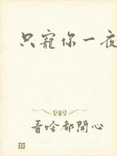 只宠你一夜