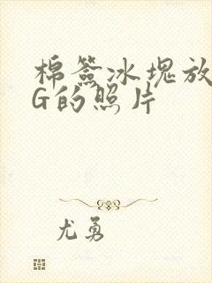 棉签冰块放入PG的照片