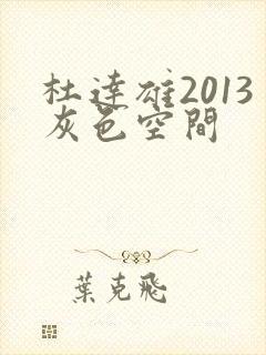 杜达雄2013灰色空间