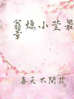 翁熄小莹最新节章