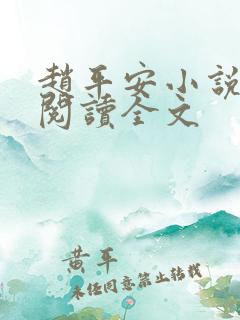 赵平安小说免费阅读全文