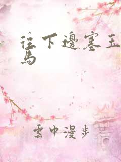 往下边塞玉器骑马