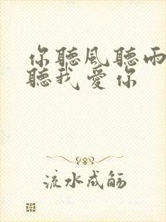 你听风听雨却不听我爱你