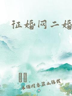征婚网二婚