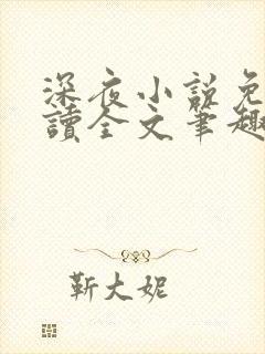 深夜小说免费阅读全文笔趣阁