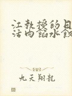 江教授的日常生活肉馅水饺