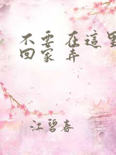 不要 在这里 回家 弄