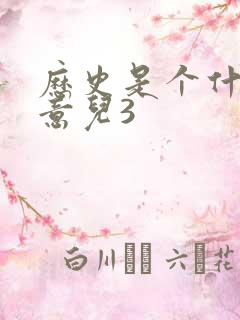 历史是个什么玩意儿3