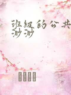 班级的公共玩具渺渺