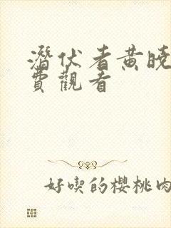 潜伏者黄晓明免费观看