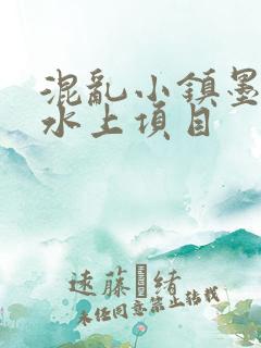 混乱小镇墨池砚水上项目