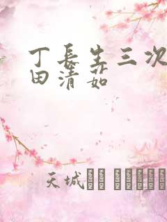 丁长生三次进入田清茹
