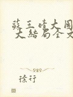 苏玉晴大团圆6 大结局全文