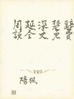 周延深楚辞的小说全文免费阅读