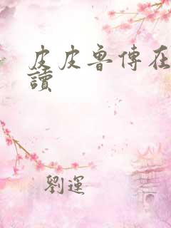 皮皮鲁传在线阅读