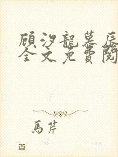 顾汐龙慕辰小说全文免费阅读