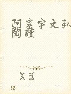 阿宁宇文弘免费阅读