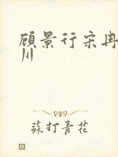 顾景行宋冉肖洛川